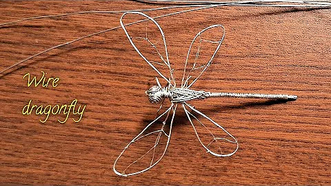 How to make wire dragonfly ||Wire dragonfly tutorial