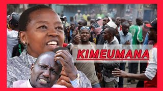 DRAMA! Angry YOUTHS Throwing 'STONES' At  Rachael Ruto SHOCKS Ruto as GOD Sent UDA Leaders REJECTED!