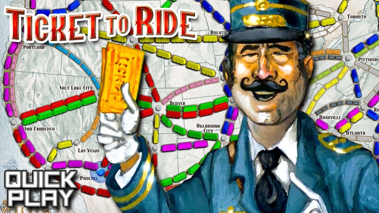 Ticket to Ride! Based on the Board Game! (Quick Play) YouTube