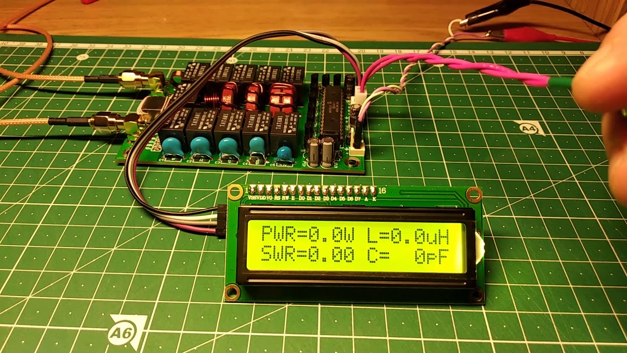 ⁣Автоматический антенный тюнер ATU-100 mini конструкции Дэвида N7DDC (кусок провода и FT-950)