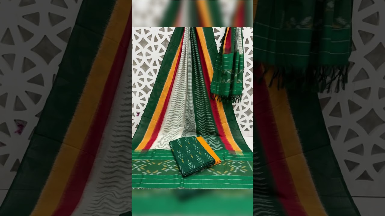 Ikkat Mercerized Cotton Dress 