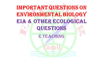 Environmental Impact analysis EIA Chapter Multiple Choice Questions MCQs & Answers competitive exams