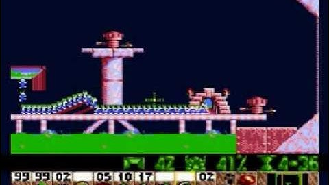 Lemmings Genesis/Mega Drive Walkthrough: Tricky Level 26