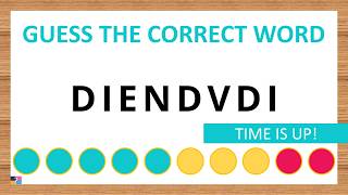 Guess the Correct Word! Unscramble in Record Time! 8 Letters | Agent Quiz