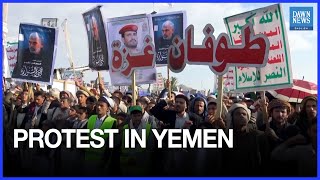 Thousands protest in Yemen in solidarity with Gaza | Dawn News English