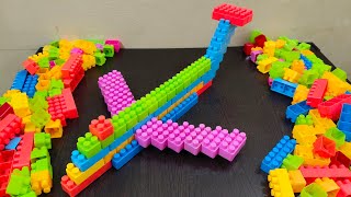 How To Build a LEGO Aeroplane ASMR|building blocks toy |  blocks instructions | Satisfying #Diy#lego