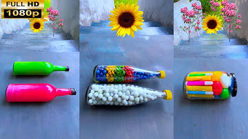 Breaking glass bottle ⚠️🔥 Crushing Crunchy & Soft Things #asmr #shorts #asmrsound #satisfyingvideo