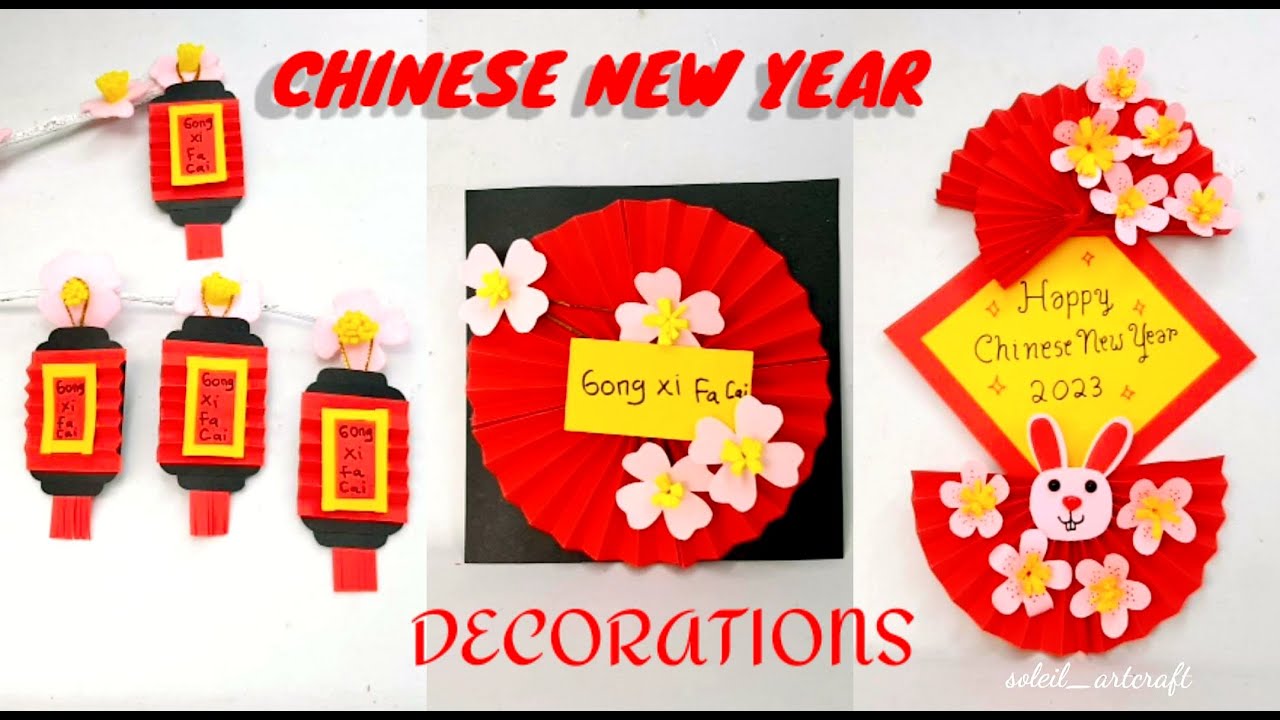 DIY DECORATIONS LUNAR CHINESE NEW YEAR 2023/CHINESE NEW YEAR DECORATION  IDEAS/CHINESE NEW YEAR CRAFT 