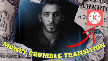 Premier Pro like crumpled paper transition in Kinemaster | Viral crumpled money transition tutorial