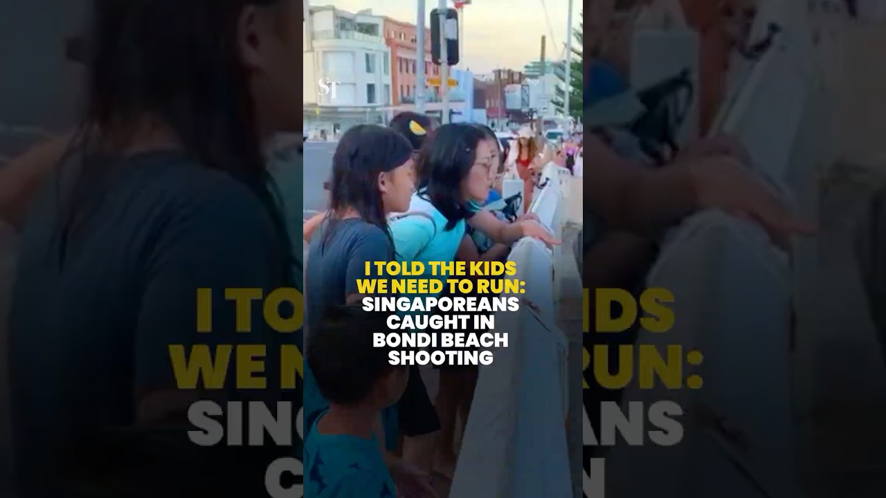 ⁣Bondi shooting | Narrow escape for Singaporean family: I told the kids we need to run
