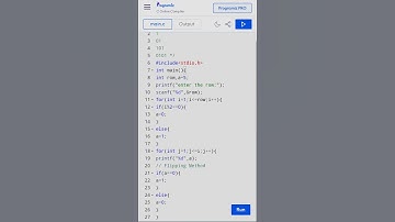 Binary Triangle in C Language