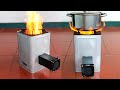 How to make a wood stove from an old iron box