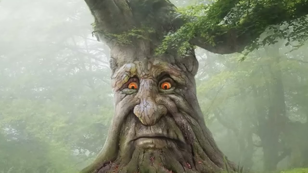 Дуб с лицом. Мудрый дуб. Дерево. Мистическое дерево. You must see this