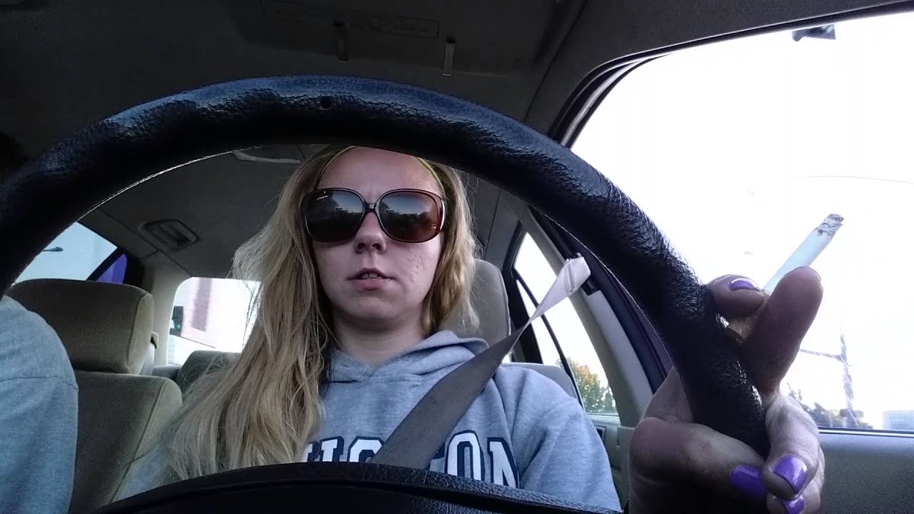 Ashley driving in the car - YouTube