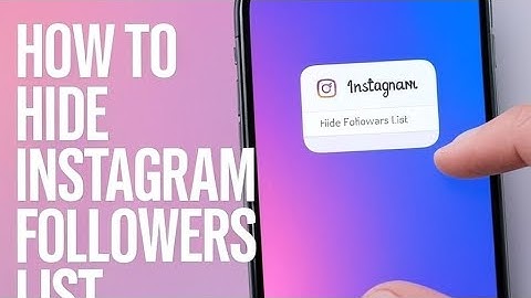 How To Hide Instagram Followers List Tutorial (2025)
