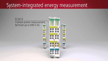 EN | System-integrated energy measurement with EtherCAT Terminals