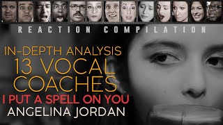 13 VOCAL COACHES Analysis for Angelina Jordan cover I Put A Spell on You  REACTION COMPILATION BagiBagi Channel