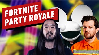 Fortnite Party Royale Premiere FULL Concert (Deadmau5, Steve Aoki, Dillon Francis)