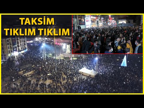 Taksim'de Yeni Yıl Kutlaması