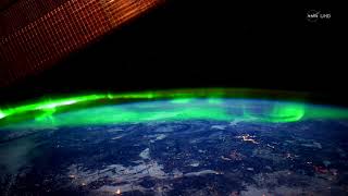 Aurora Borealis from Space: Northern Lights from International Space Station 4K