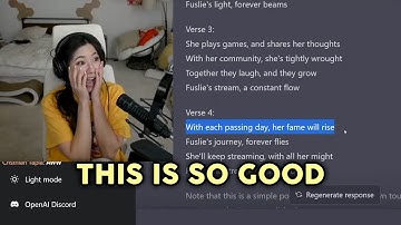 Fuslie SHOCKED by ChatGPT