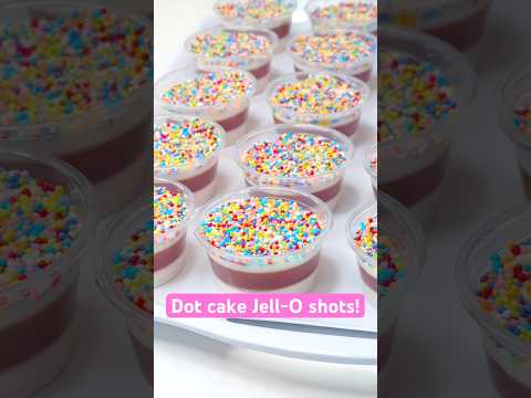 Dot cake Jell-O shots! #recipe #dotcake #jelloshots