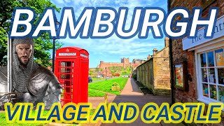 Bamburgh Village walking video Bamburgh Castle NORTHUMBERLAND #gimbalwalkwithme