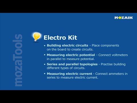 mozaBook Interactive Teaching Software - Electro kit tutorial