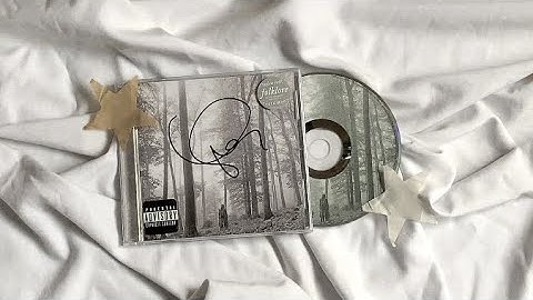 taylor swift - folklore (signed cd unboxing)