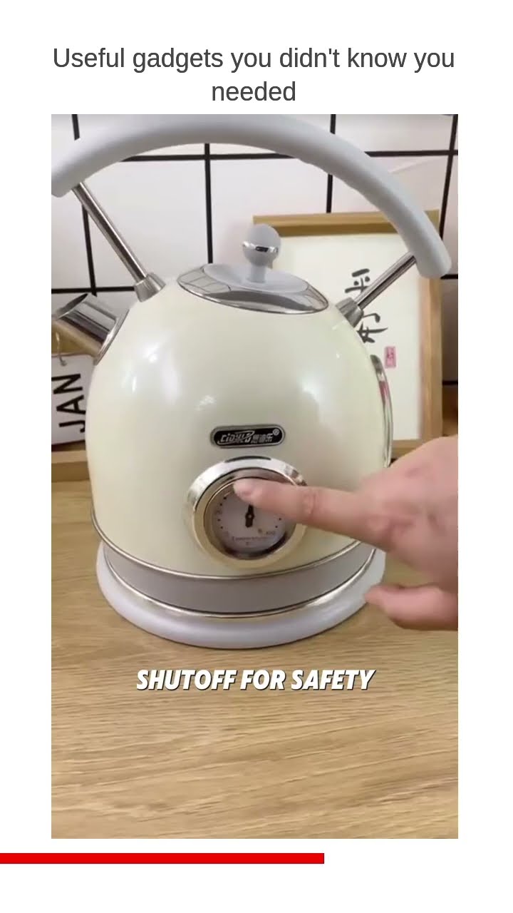 Product link in Bio This electric kettle is perfect for tea lovers who appreciate the vintage style