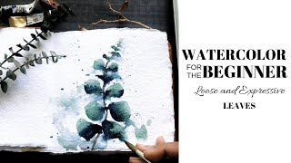 eucalyptus watercolor leaves paint