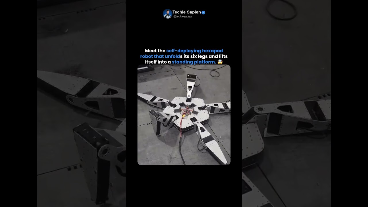 This Robot Unfolds Itself Into a Six-Legged Machine 🤯