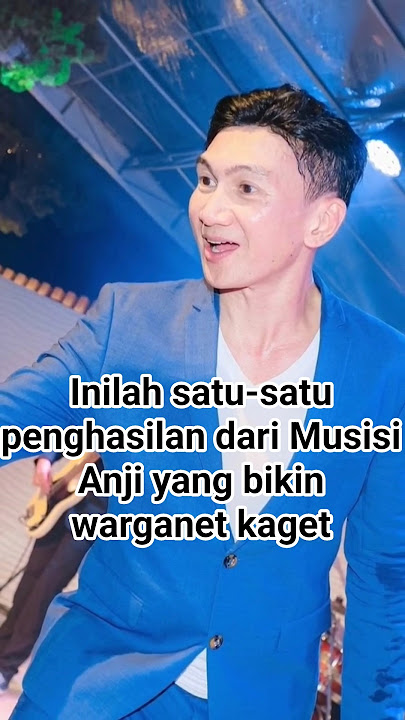 Inilah satu-satu penghasilan dari Musisi Anji yang bikin warganet kaget #anji #entertainment #artis