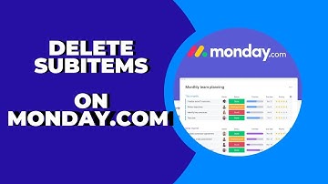 How to Delete Subitems Column on Monday.com ? Monday.com Tutorial - Startups Business