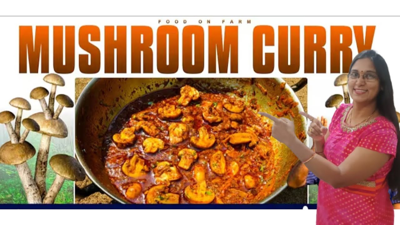Mushroom curry/ఆరోగ్యకరమైన మష్రూమ్ కర్రీ/side dish for chapati 
