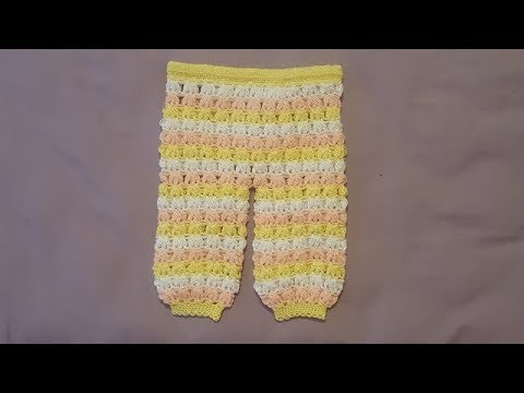 PANTALON PARA BEBE TEJIDO A CROCHET 0 3 MESES - YouTube