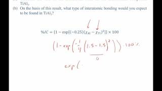 percent ionic character worked example problem