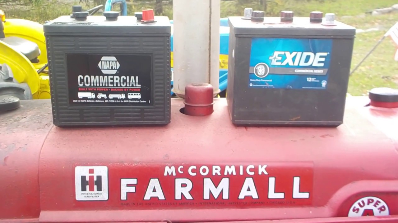 Farmall Super A Battery Replacement and Brand Comparison - YouTube
