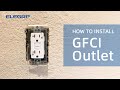 ELEGRP GFCI outlet installation