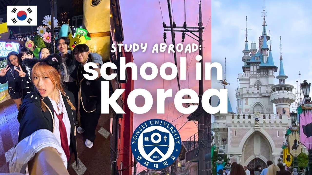 studying abroad in KOREA 📖✏️: lotte world, finals exams, matching tattoos, 1MILLION studio, cafes