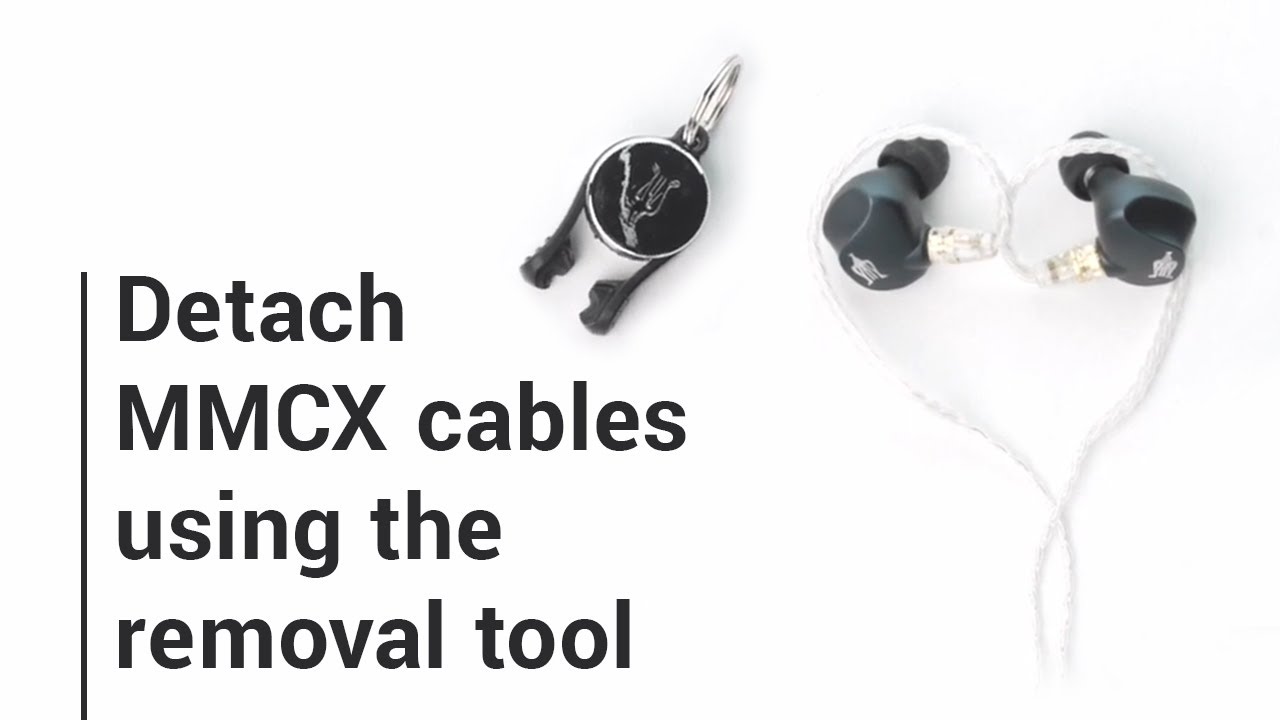 How to detach the MMCX cables using the removal tool: Rai Penta