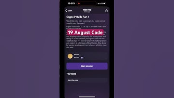 Crypto Pitfalls Part 1 New Video Code || TapSwap New Update Today || 19 August Code #tapswap #code