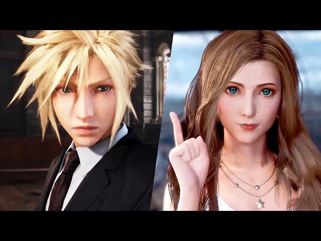Final Fantasy 7 Remake but Cloud is in a dress mod 