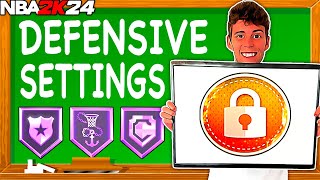 THE BEST DEFENSIVE SETTINGS IN NBA 2K24 MyTEAM