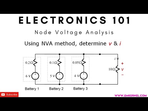 Electronics 101: Node Voltage Analysis (NVA) Simplified!