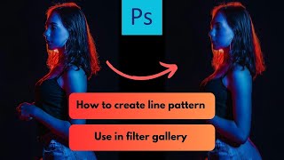 How to create a line pattern in Adobe Photoshop