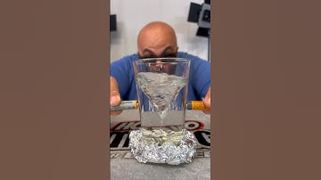 Water + Battery = Vortex 😱 #science #magic