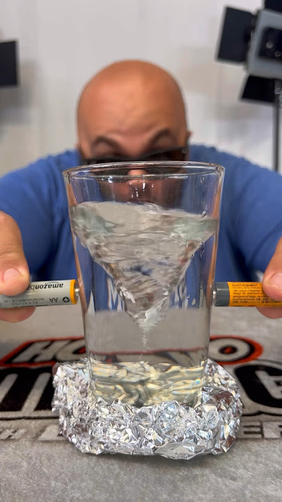 Water   Battery = Vortex 😱 #science #magic