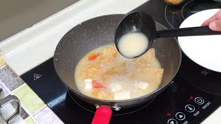 How to make milky fish soup in 10mins without adding milk (ingredient list provided)