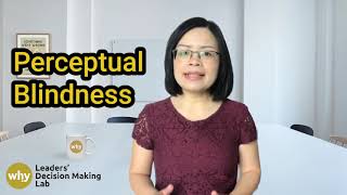 Perceptual Blindness: Why We Miss the Obvious